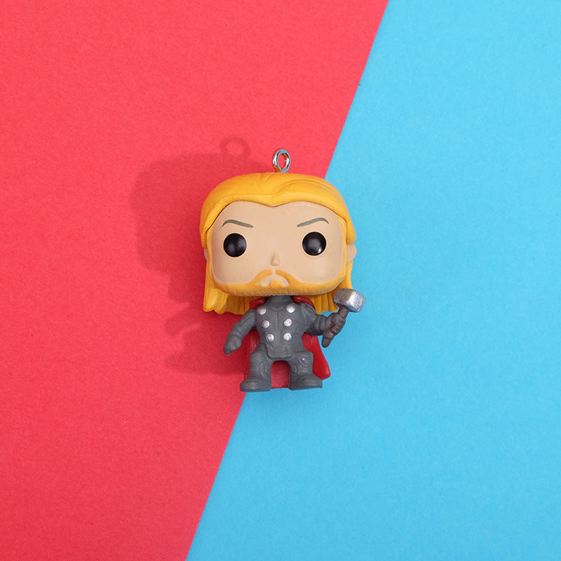 Creative Marvel Q-Version Hero Figurines DIY Decor