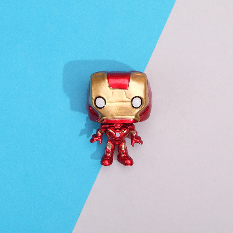 Creative Marvel Q-Version Hero Figurines DIY Decor