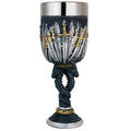 alikiki Medieval Swords Dragon Wine Goblet - GOT D&D Game Chalice of Merchandise - 7oz Stainless Steel Drinking Cup - Fantasy Dungeons and Dragons Party Gifts for Birthday Men Women