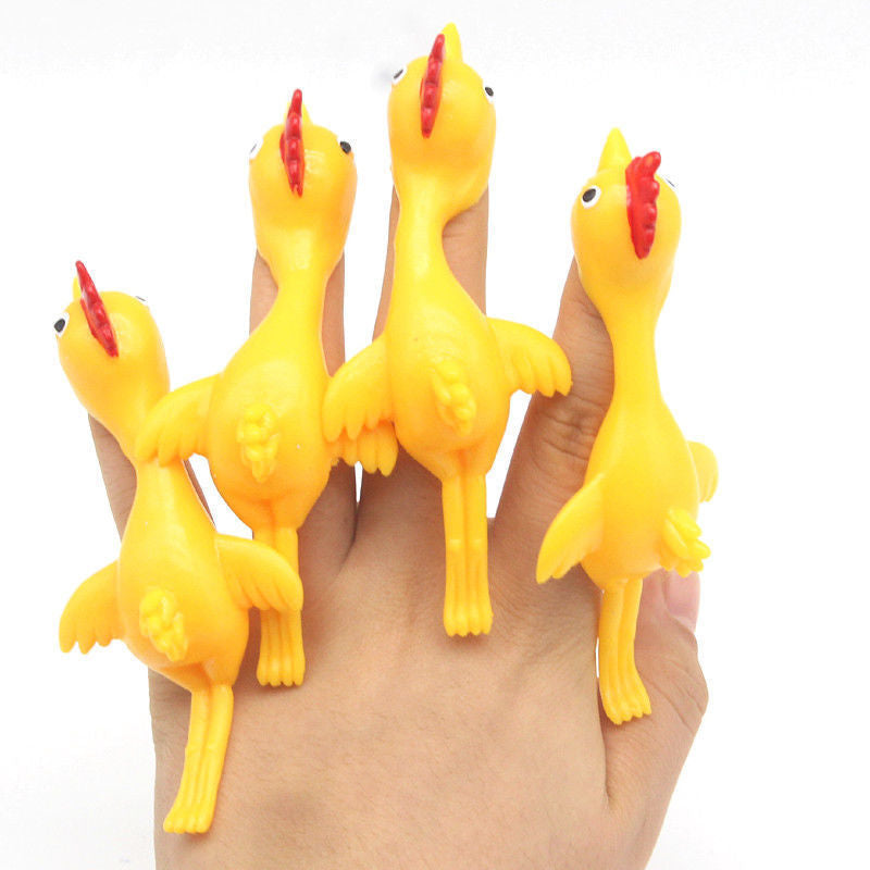 Wall Stick Slingshot Catapult Chicken Toy for Kids