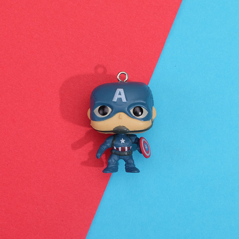 Creative Marvel Q-Version Hero Figurines DIY Decor