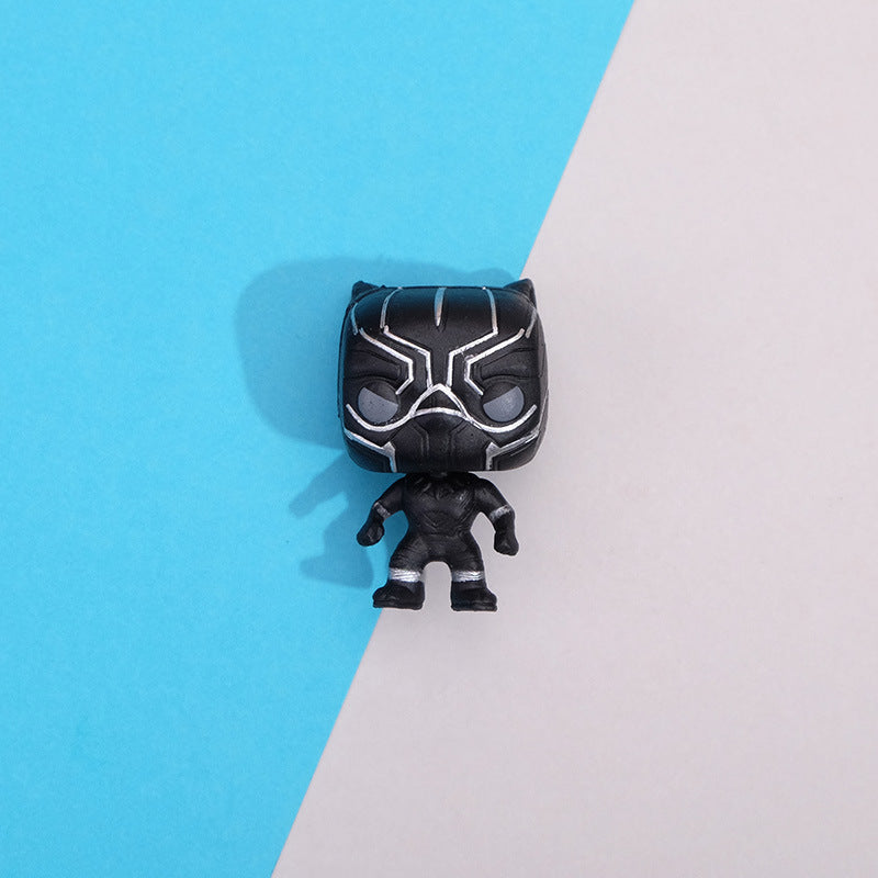 Creative Marvel Q-Version Hero Figurines DIY Decor